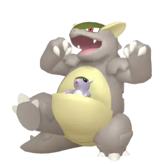 Kangaskhan shiny front-facing sprite from Pokémon Alpha Sapphire
