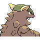 Kangaskhan back-facing sprite from Pokémon Platinum