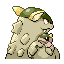 Kangaskhan shiny back-facing sprite from Pokémon Sapphire
