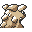 Kangaskhan back-facing sprite from Pokémon Yellow