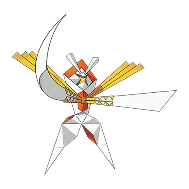 Kartana, the Drawn Sword Pokémon — Grass/Steel-type Pokémon official artwork