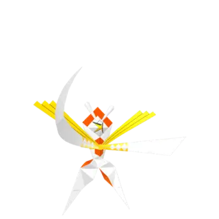 Kartana front-facing sprite from Pokémon Ultra Sun