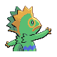 Kecleon shiny back-facing sprite from Pokémon Diamond