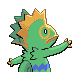 Kecleon shiny back-facing sprite from Pokémon SoulSilver