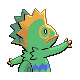Kecleon shiny back-facing sprite from Pokémon Platinum