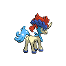 Keldeo back-facing sprite from Pokémon Black 2