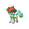Keldeo shiny front-facing sprite from Pokémon Black 2