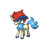 Keldeo front-facing sprite from Pokémon White