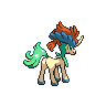 Keldeo shiny back-facing sprite from Pokémon White