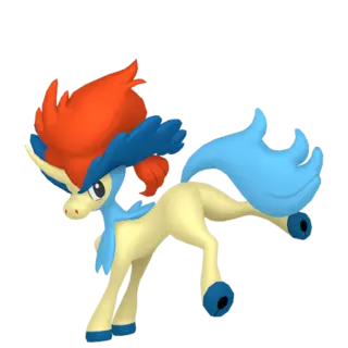 Keldeo front-facing sprite from Pokémon Scarlet