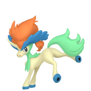 Keldeo shiny front-facing sprite from Pokémon Scarlet