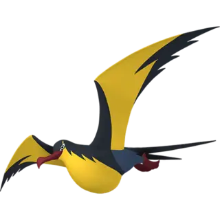 Kilowattrel front-facing sprite from Pokémon Scarlet