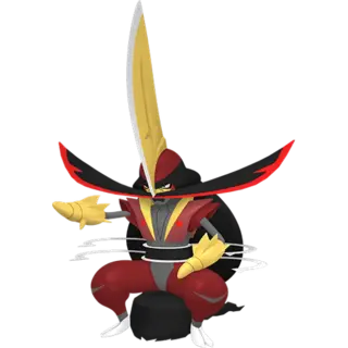 Kingambit front-facing sprite from Pokémon Violet
