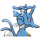 Kingdra back-facing sprite from Pokémon Diamond