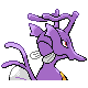 Kingdra shiny back-facing sprite from Pokémon Diamond