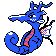 Kingdra front-facing sprite from Pokémon Gold