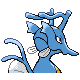 Kingdra back-facing sprite from Pokémon SoulSilver