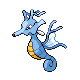 Kingdra front-facing sprite from Pokémon SoulSilver