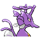 Kingdra shiny back-facing sprite from Pokémon SoulSilver