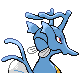Kingdra back-facing sprite from Pokémon Platinum