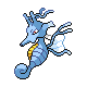 Kingdra front-facing sprite from Pokémon Platinum