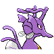 Kingdra shiny back-facing sprite from Pokémon Platinum