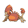 Kingler back-facing sprite from Pokémon Black
