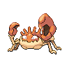 Kingler front-facing sprite from Pokémon Black