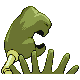 Kingler shiny back-facing sprite from Pokémon Diamond