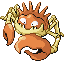 Kingler front-facing sprite from Pokémon Emerald