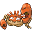 Kingler front-facing sprite from Pokémon FireRed