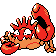Kingler front-facing sprite from Pokémon Gold