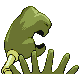 Kingler shiny back-facing sprite from Pokémon HeartGold