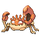 Kingler front-facing sprite from Pokémon Platinum
