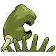 Kingler shiny back-facing sprite from Pokémon Platinum