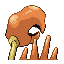 Kingler back-facing sprite from Pokémon Sapphire