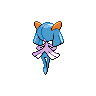 Kirlia shiny back-facing sprite from Pokémon Black 2