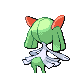 Kirlia back-facing sprite from Pokémon SoulSilver