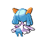 Kirlia shiny back-facing sprite from Pokémon SoulSilver