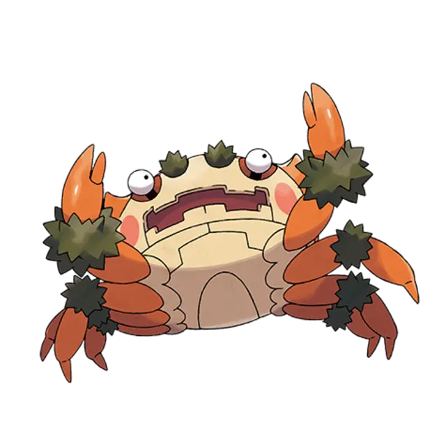 Klawf, the Ambush Pokémon — Rock-type Pokémon official artwork