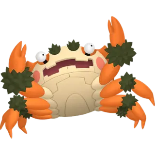 Klawf front-facing sprite from Pokémon Scarlet