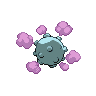 Koffing shiny back-facing sprite from Pokémon Black