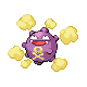 Koffing front-facing sprite from Pokémon Diamond