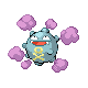 Koffing shiny front-facing sprite from Pokémon Diamond