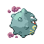 Koffing shiny back-facing sprite from Pokémon FireRed