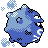 Koffing shiny back-facing sprite from Pokémon Silver