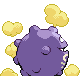 Koffing back-facing sprite from Pokémon HeartGold