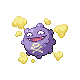 Koffing front-facing sprite from Pokémon HeartGold