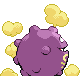 Koffing back-facing sprite from Pokémon Platinum