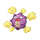 Koffing front-facing sprite from Pokémon Platinum
